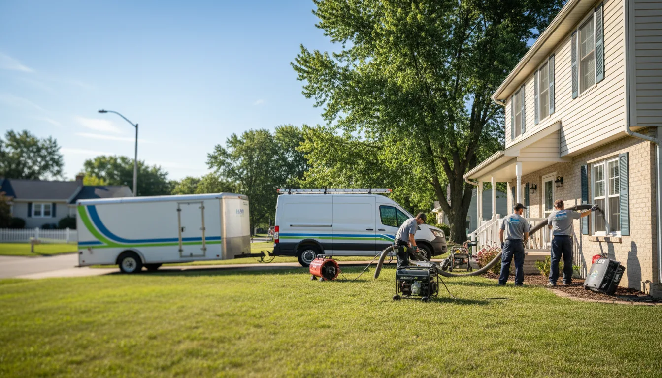 Flooded Basement Restoration And Cleanup With Repair in Dresden, KS near me